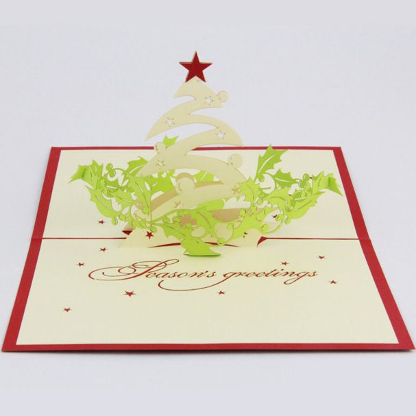 Acheter Qubiclife Noel Voeux 3d Stereo Carte De Noel Idees Cartes A La Main 2015 3d Carte A La Main 3d Pop Up Cadeau Voeux 3d Cartes De Benediction P De 34 79