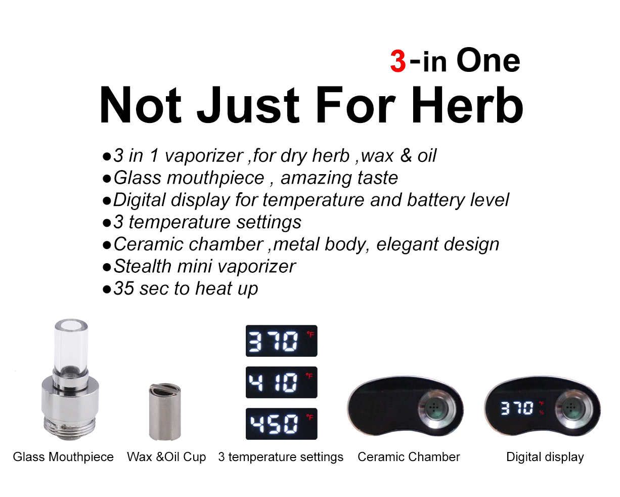 New Weecke C Vapor 2 Herbal Vaporizer 3 In 1 Function Fit For Dry Herbs Wax And Oil With 1600mah Battery Lcd Display Adjustable Temperatures E Cigarettes Kit E Cigs Kit From New Weecke C Vapor 2 Herbal Vaporizer 3 In 1 Function Fit For Dry Herbs Wax And Oil With 1600mah Battery Lcd Display Adjustable Temperatures E Cigarettes Kit E Cigs Kit From