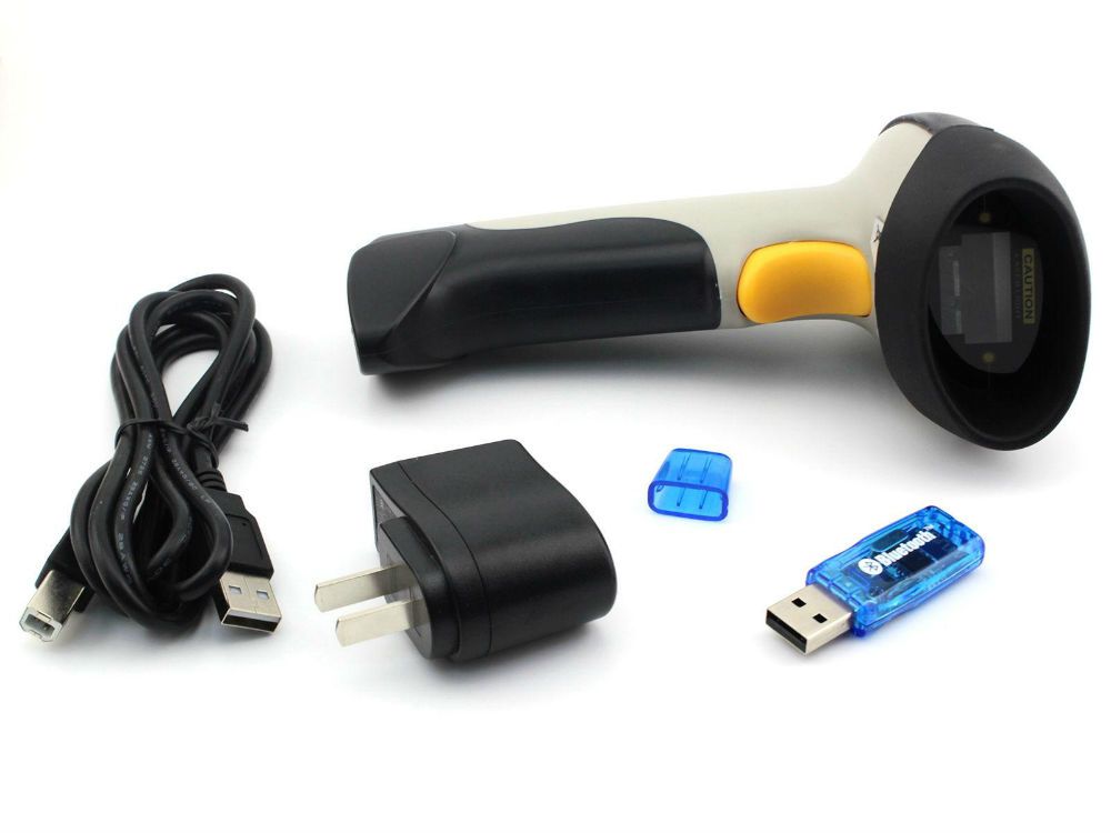 New CT10 1D Laser Wireless Wifi Bluetooth USB Barcode Scanner For Apple