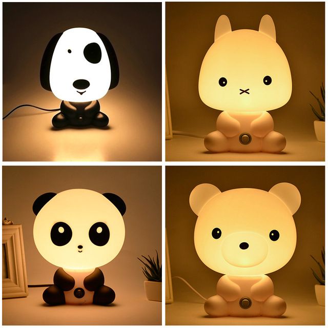 2019 Pretty Cute Panda Bear Cartoon Animal Night Light Baby Room Sleeping Light Bedroom Desk Lamp Night Lamp Best For Gifts From Xiongge5465 12 07