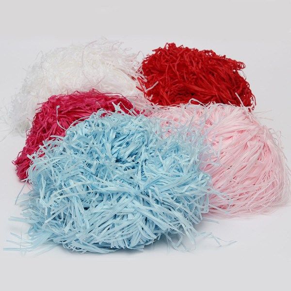2021 100gCandy Box Crushed Silk Shredded Paper Wire Shredded Paper Gift Box Filler From
