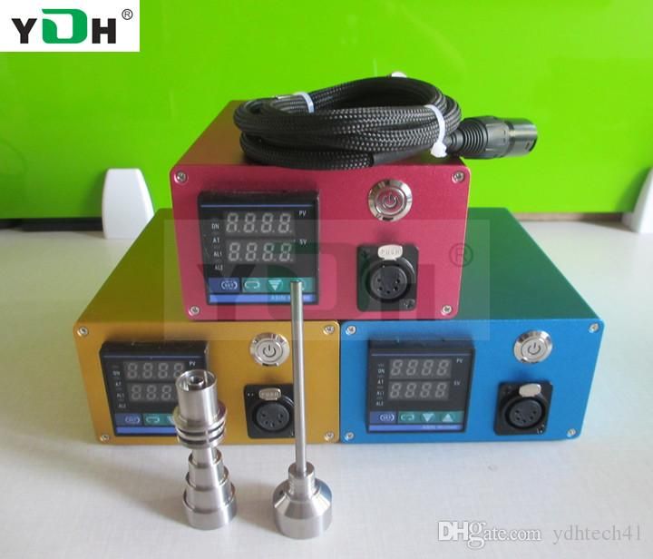 E Nail Electric Nail Dab Enail Coil Heater With Temperature Control Box Titanium Nail Tube