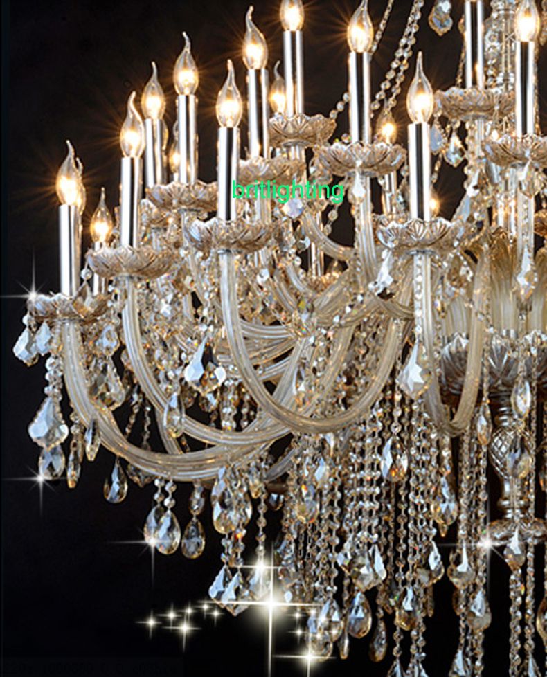 Extra Large Crystal Chandelier Lighting Entryway High Ceiling