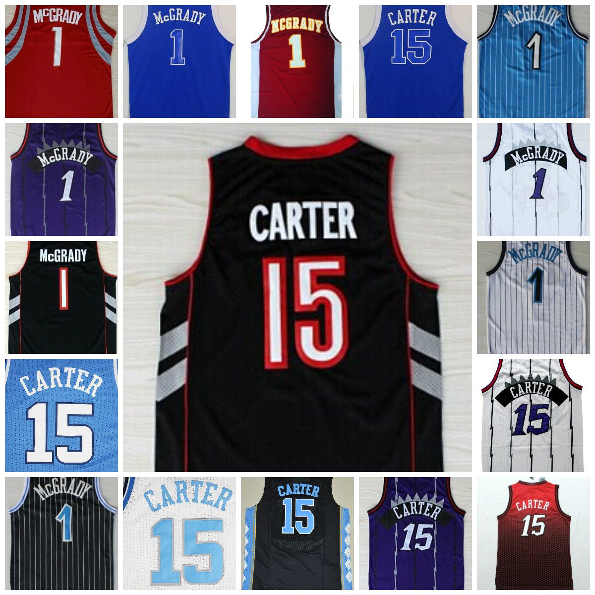 black vince carter jersey