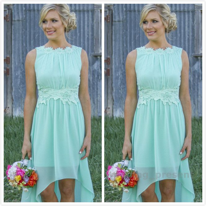 Blue Country Bridesmaid Dresses 