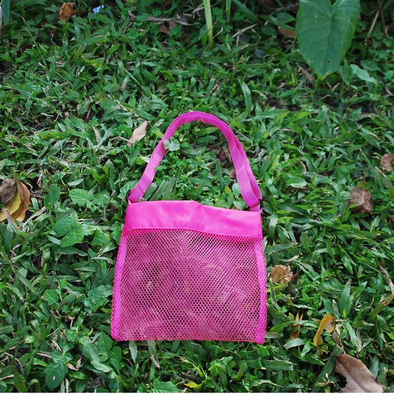 small mesh beach bag