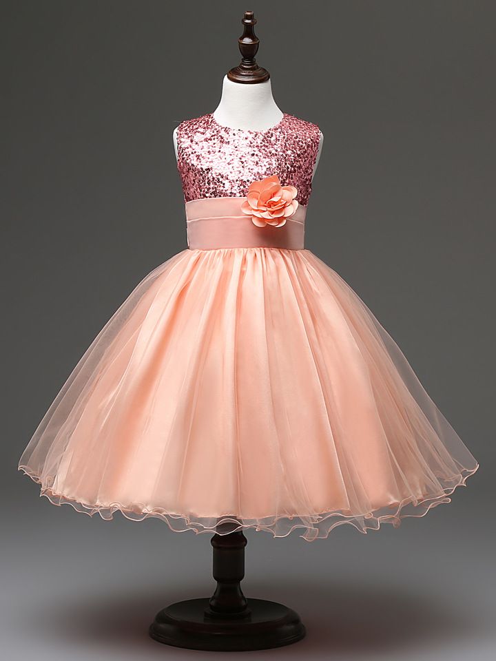 Fashion Rose Gold Flower Girl Dress Sequined Short Prom Dresses Children In Black Turquoise Red Lavender Fashion Rose Gold Flower Girl Dress Sequined Short Prom Dresses Children In Black Turquoise Red Lavender
