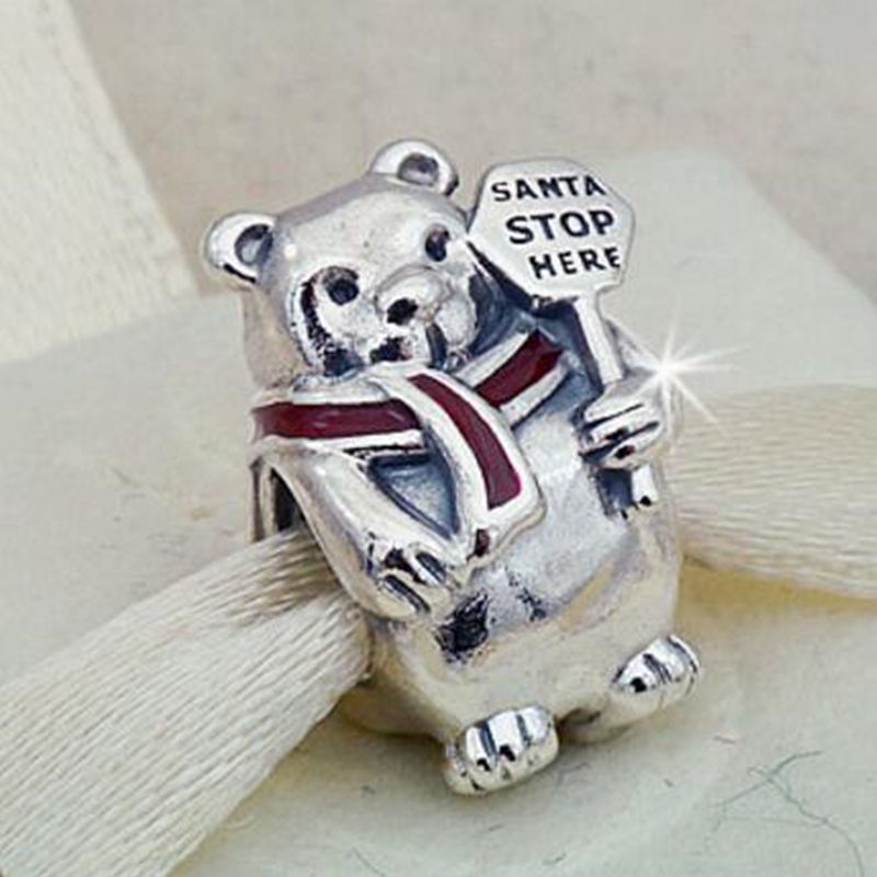 pandora christmas bear charm