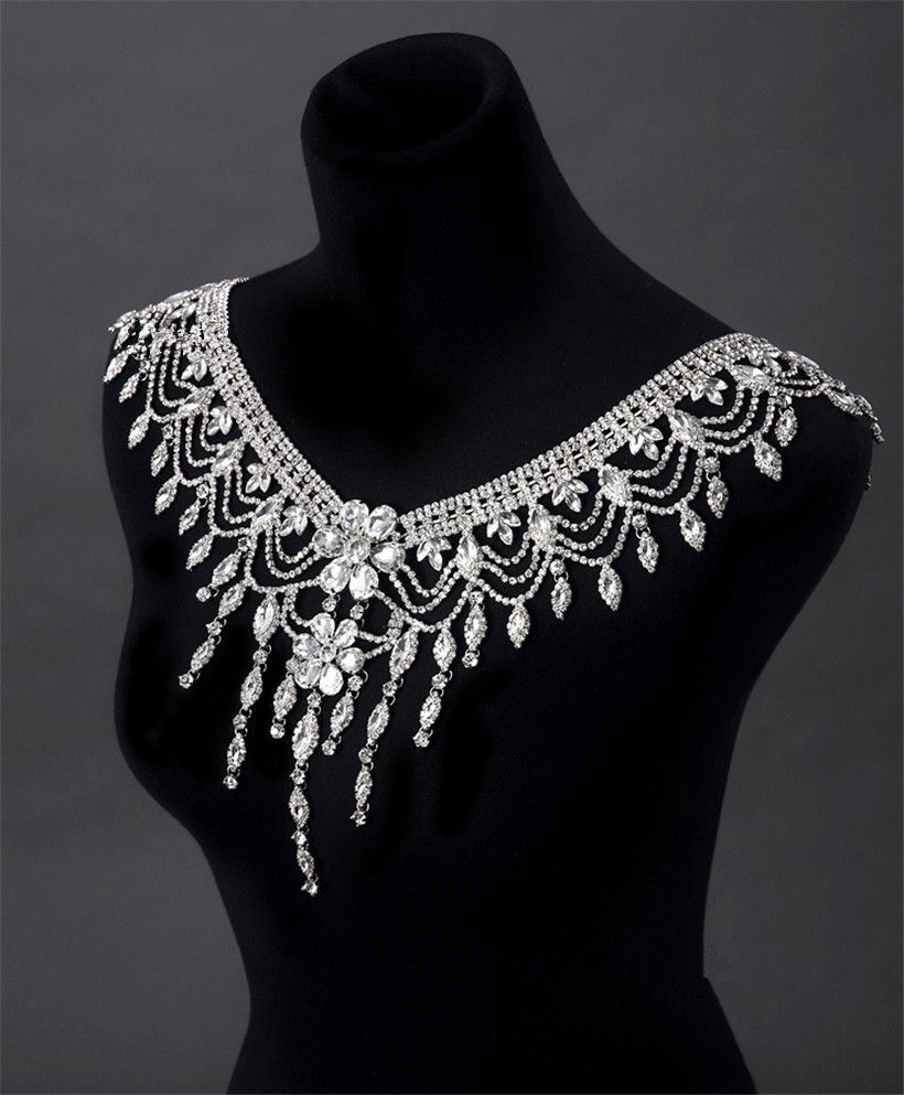 Wholesale Elegant Wedding Bridal Dress Shoulder Chain Necklace Body