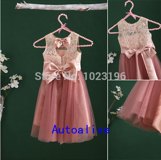 pink lace dress girls