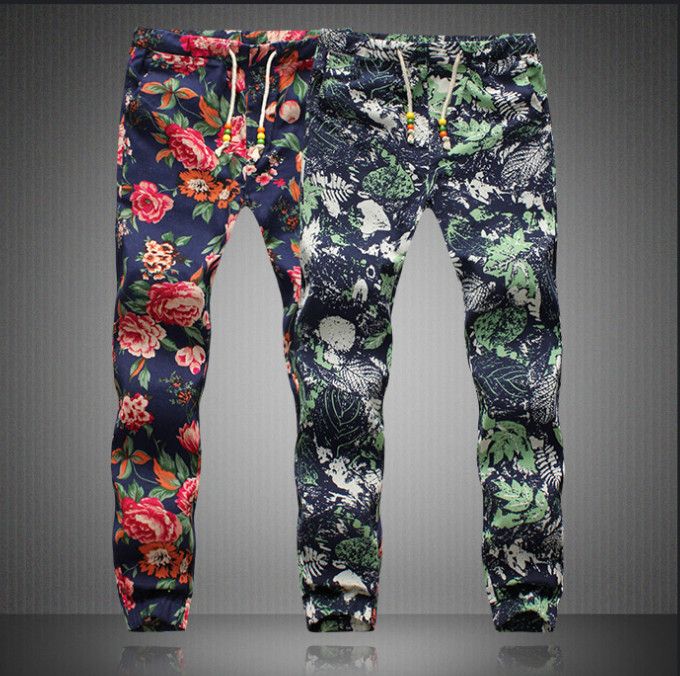 Compra Pantalones De Hombre 2019 Verano Hombres Pantalón Estampado Floral  Hombre Cintura Elástica Capris Adolescentes Niños Pantalones Largos Hombre  Pantalones De Lino AFM002 Barato | Entrega Rápida Y Calidad | Es.Dhgate