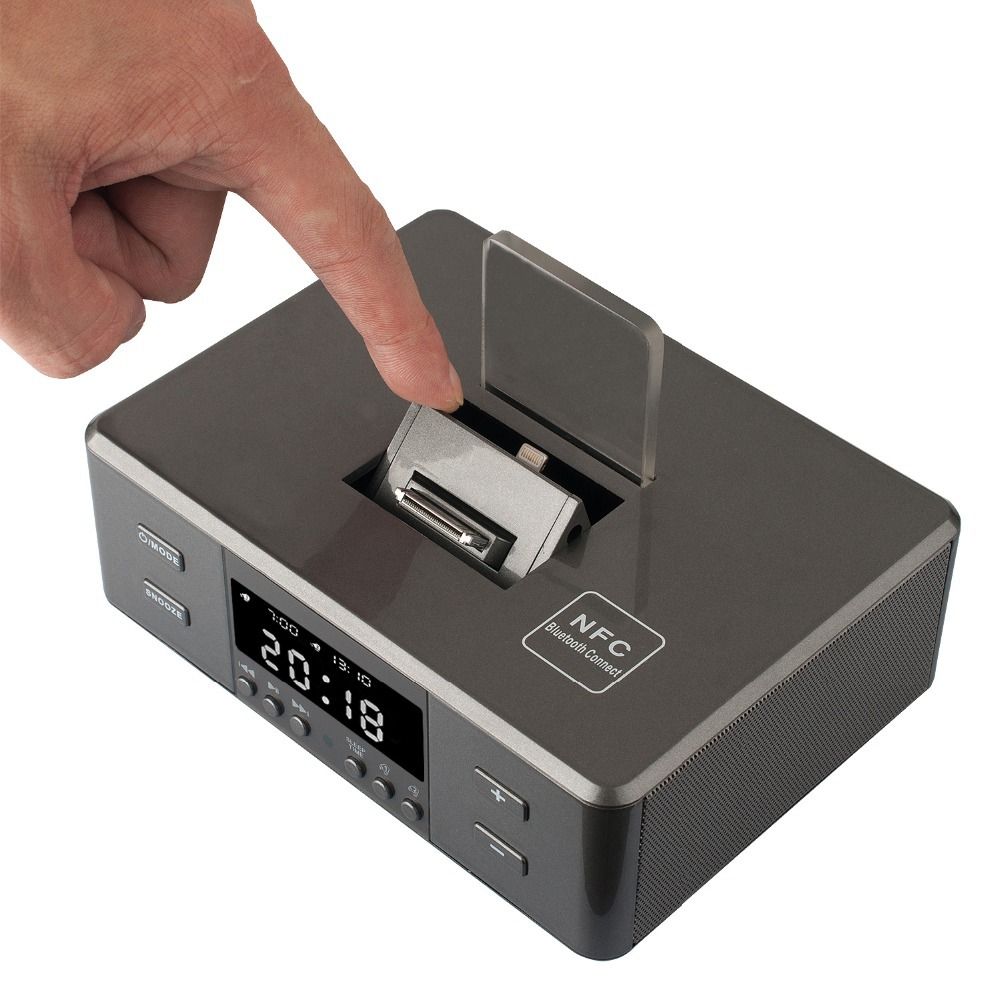 Grosshandel Bluetooth Lautsprecher Und Lade Docking Station Fur Apple Iphone 5 5s 6 6plus Ipod Ipad Samsung Mit Nfc Schwarz Von Luckybuyinchina 59 72 Auf De Dhgate Com Dhgate