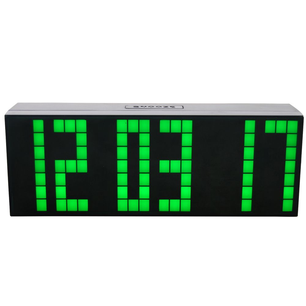 2021 Modern Digital Large Big Jumbo LED Digital Alarm Clocks Snooze