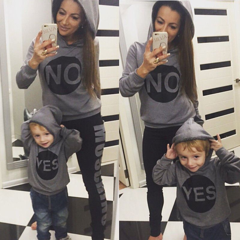 mum and son matching tops