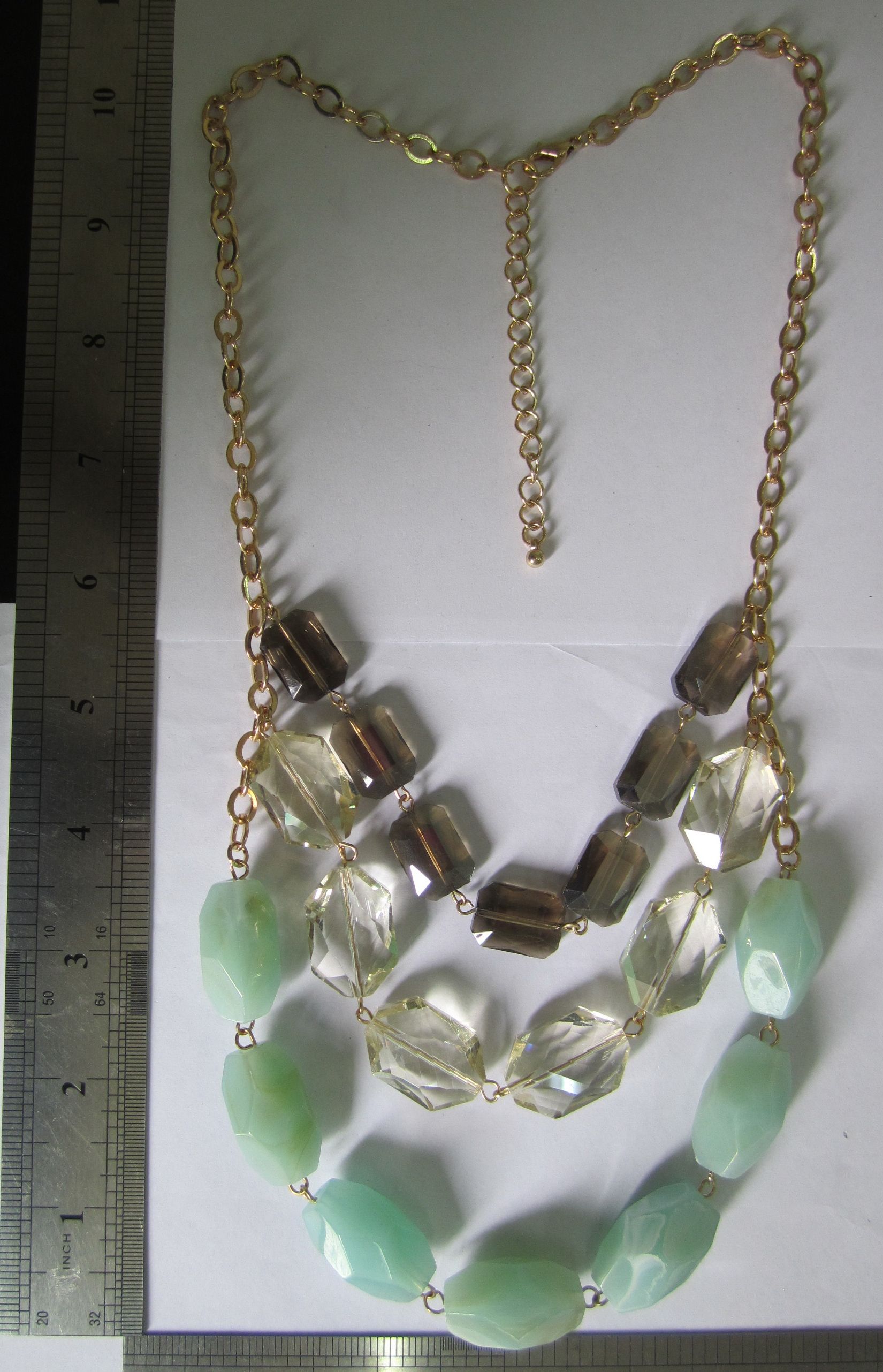 faceted glass beads