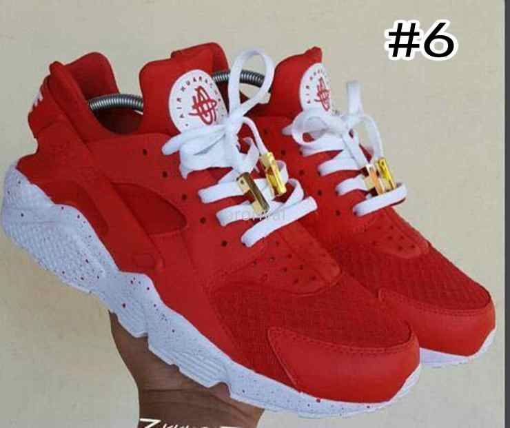 red and gold huaraches