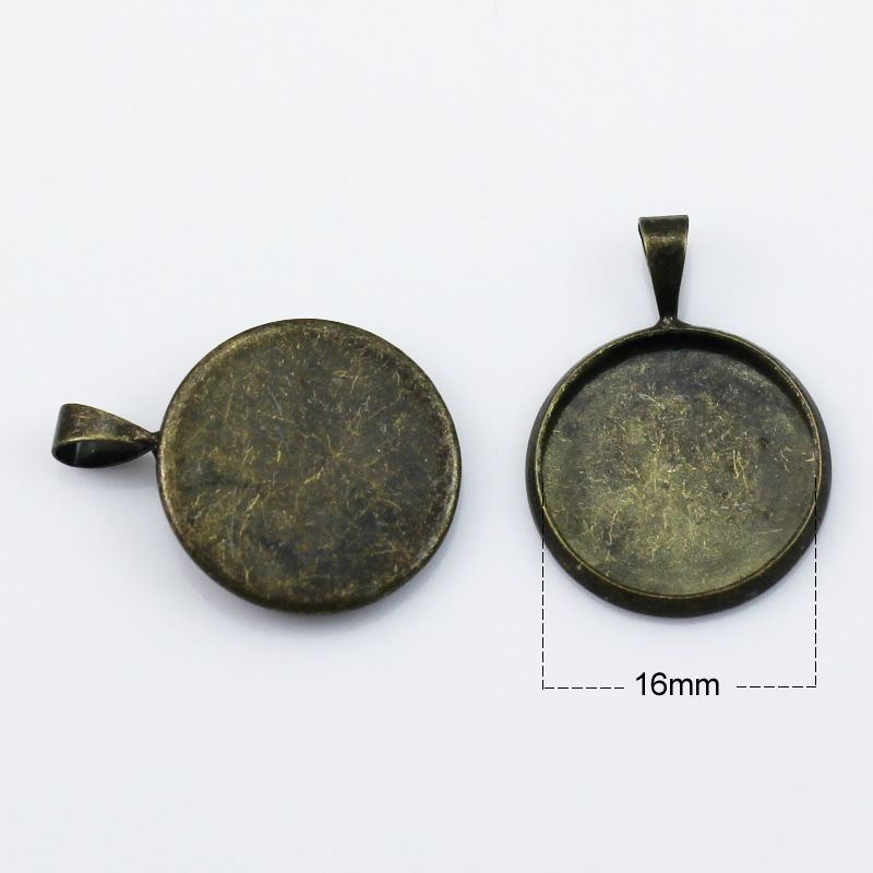 16mm antique brass