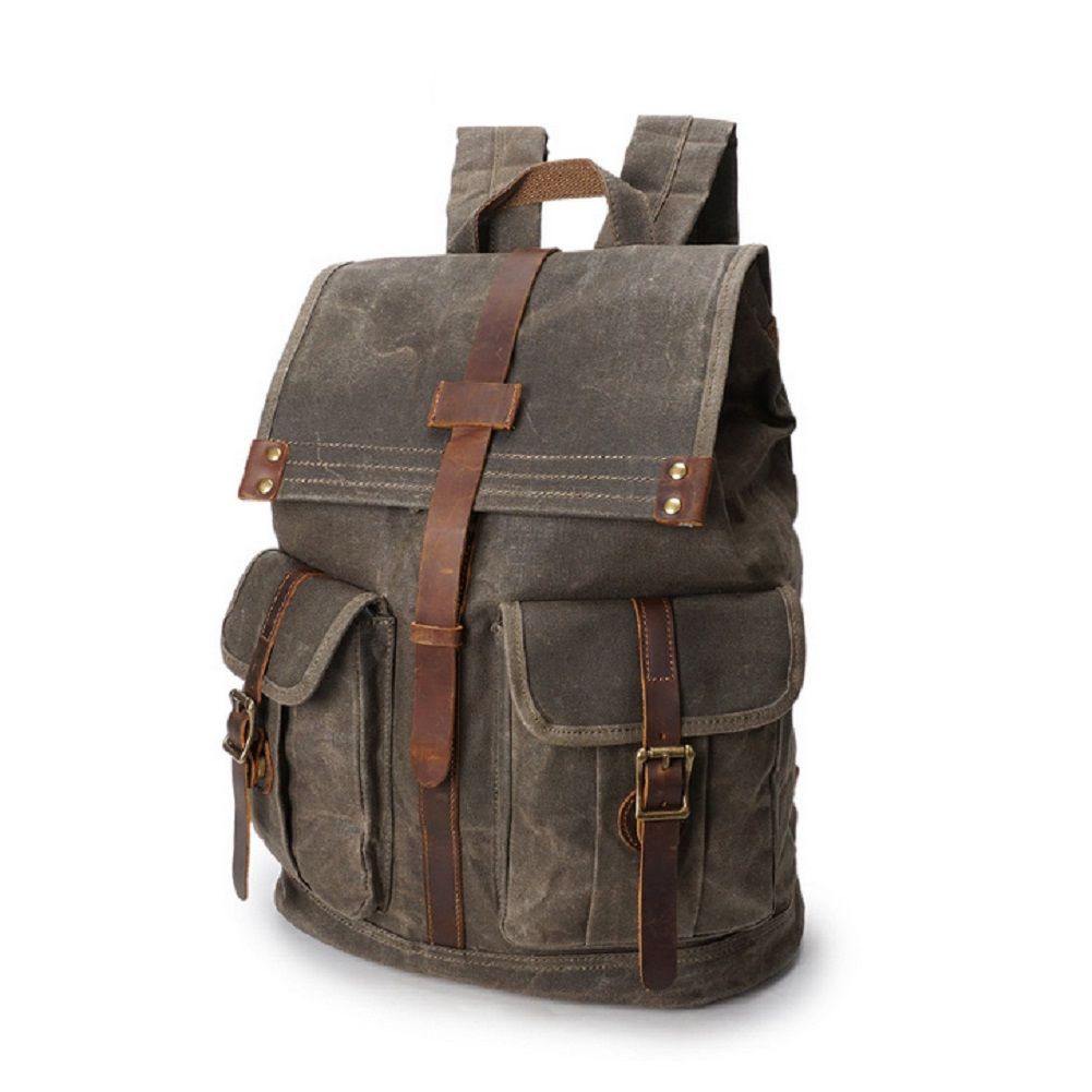 waterproof vintage travel backpack