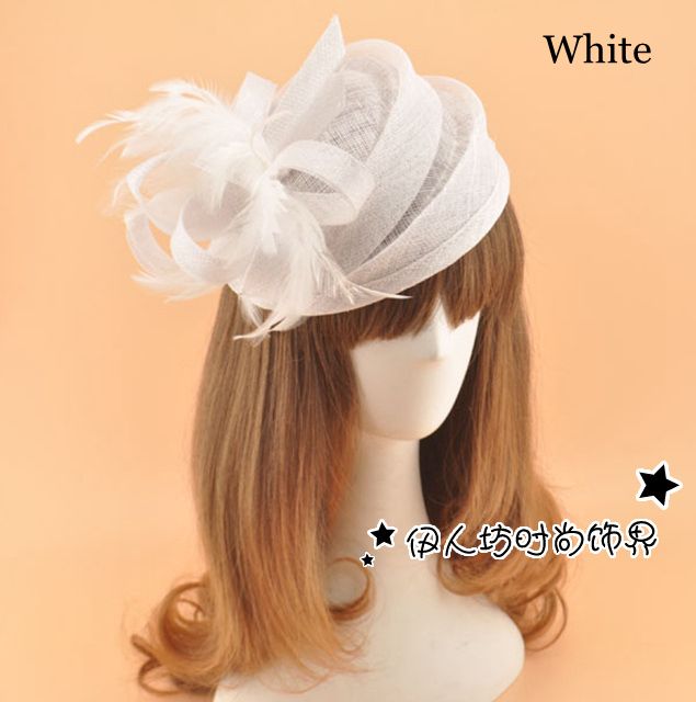 JYDIY Flower Veils Feather Fascinators Hats Bridal Wedding Accessories Party Headwear