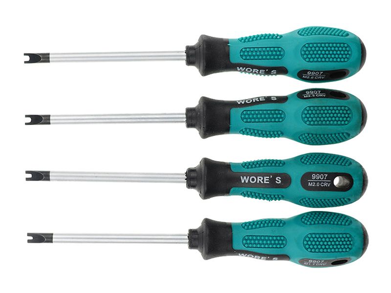 4 piezas / lote! Juego de destornilladores de con forma de U Juego destornilladores de