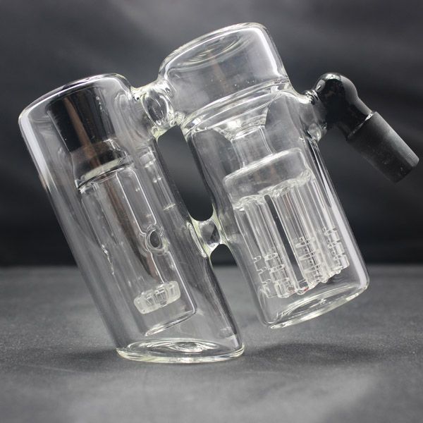 2021 Showerhead To Tree Perc Double Chamber Ash Catcher For Glass Bong