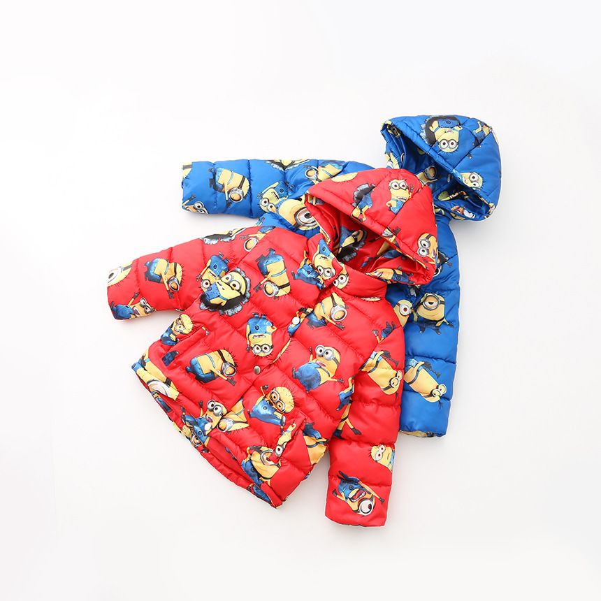 Wholesale Despicable Me Minion 2 Boys Winter Coat Baby Girls Clothes