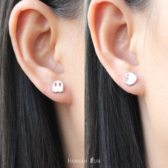 Pac-Man Ghost Earrings