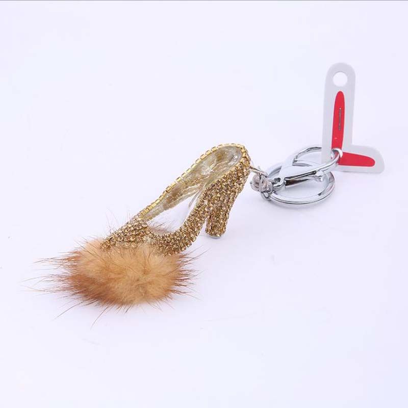 Fashion 3D Shoes Keychains Novelty High Heel Shoes Key Chains Purse