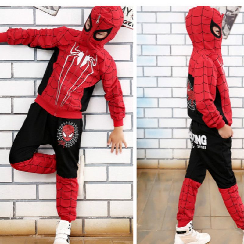 Compra Primavera Otoño Spider Man Ropa Para Niños Juegos Para Niños Traje  De Cosplay De Spiderman Traje Deportivo Conjuntos Para Niños Chaqueta +  Pantalones Ropa Para Niñas DT0267 Barato | Entrega Rápida