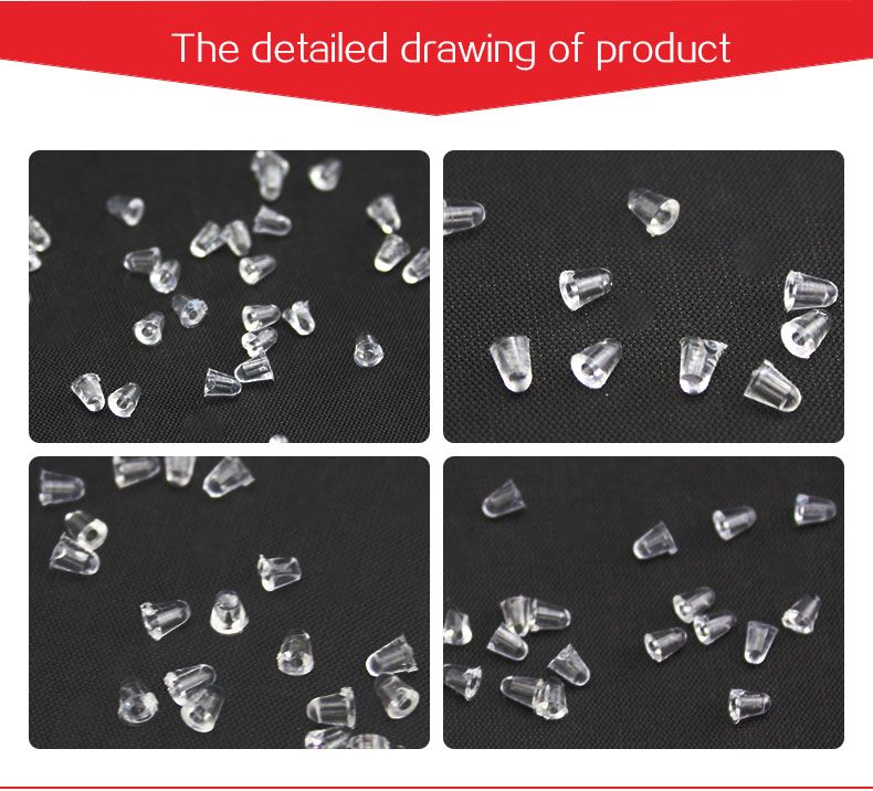 Eyeglasses Nut Rimless Glasses Nut PVC Material Eyeglasses Accessories