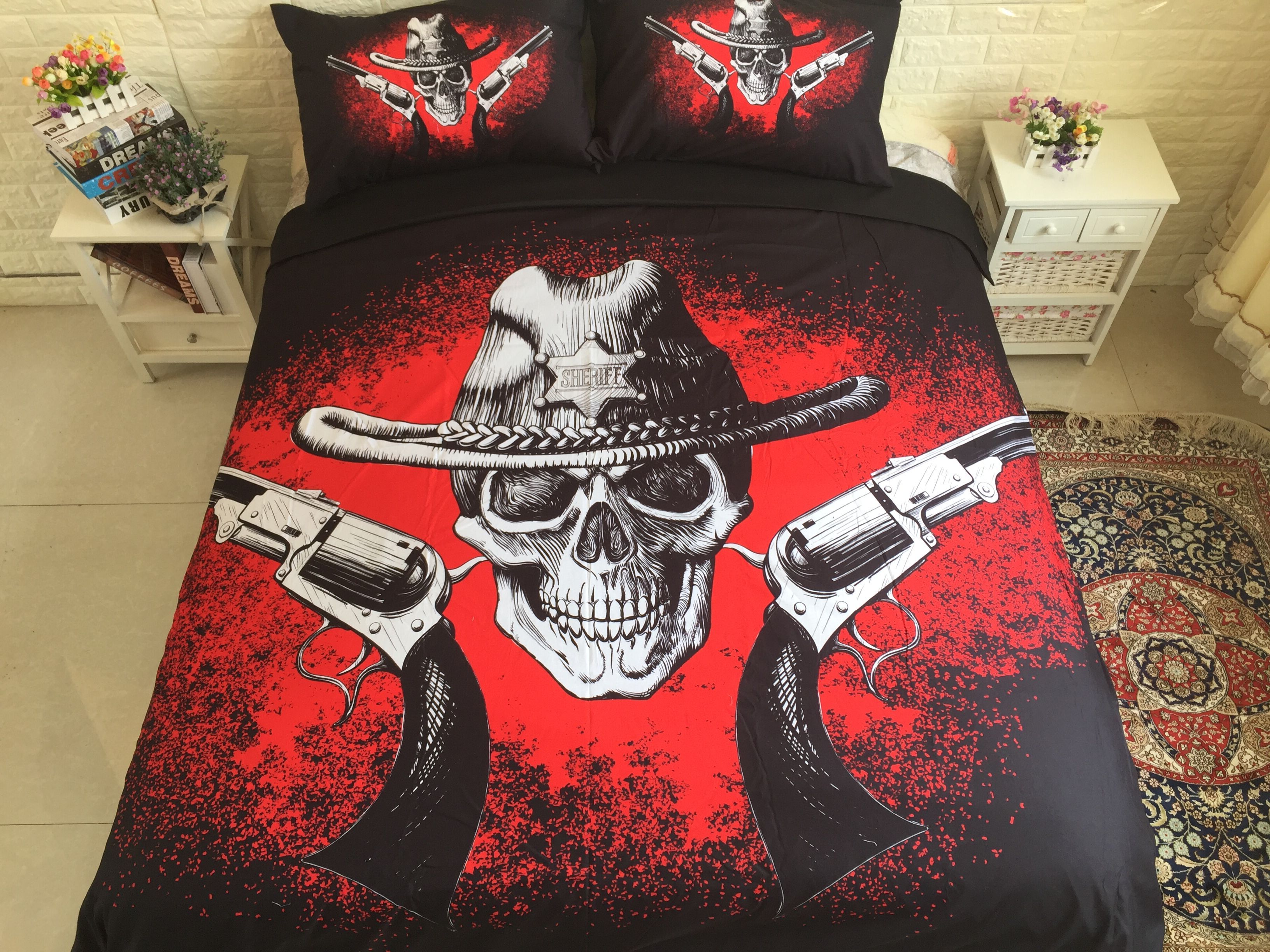 Pirate Captain Pattern Twin Queen King Size Home Textiles Duvet