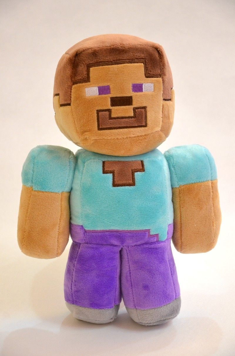 minecraft steve plush
