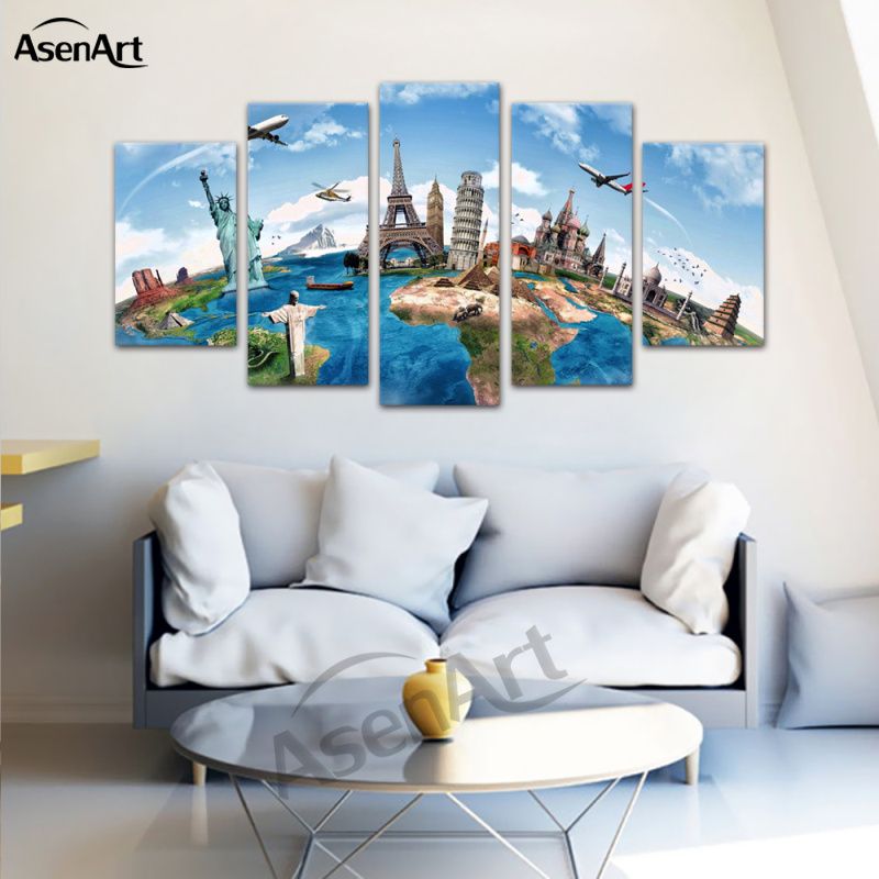 2020 Wall Art Canvas Print Picture Travel World Memories Modern Landscape Painting Home Decor Living Room Bedroom Framed Ready To Hang From Asenart 22 62 Dhgate Com