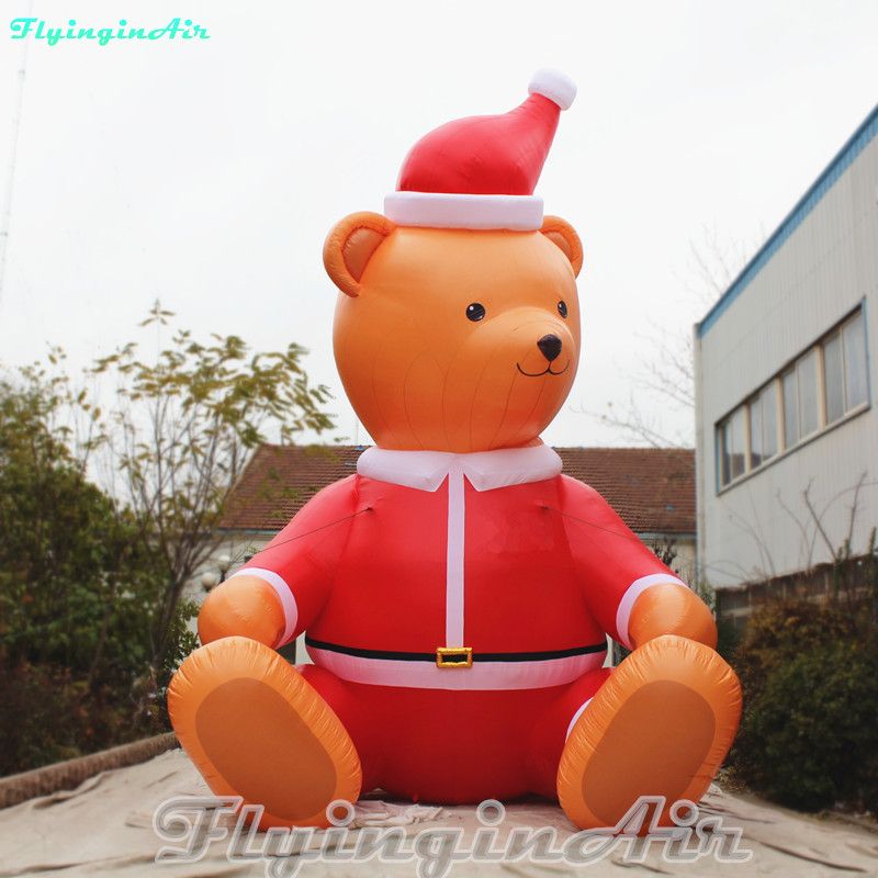 Mascota navideña 5m / 6M Oso inflable gigante de dibujos animados de dibujos animados Modelo de animales Mascota navideña 5m / 6M Oso inflable gigante de dibujos animados de dibujos animados Modelo de animales