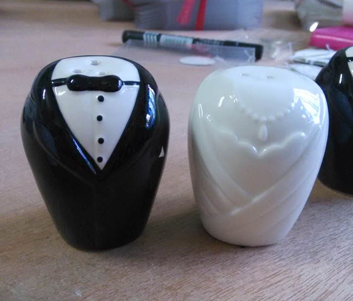 Wedding Gifts For Guest Bride And Groom Ceramic Salt And Pepper Shaker