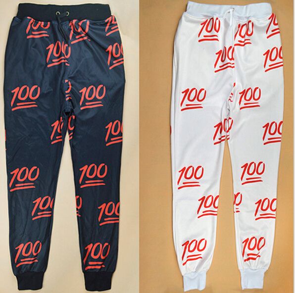 100 emoji joggers