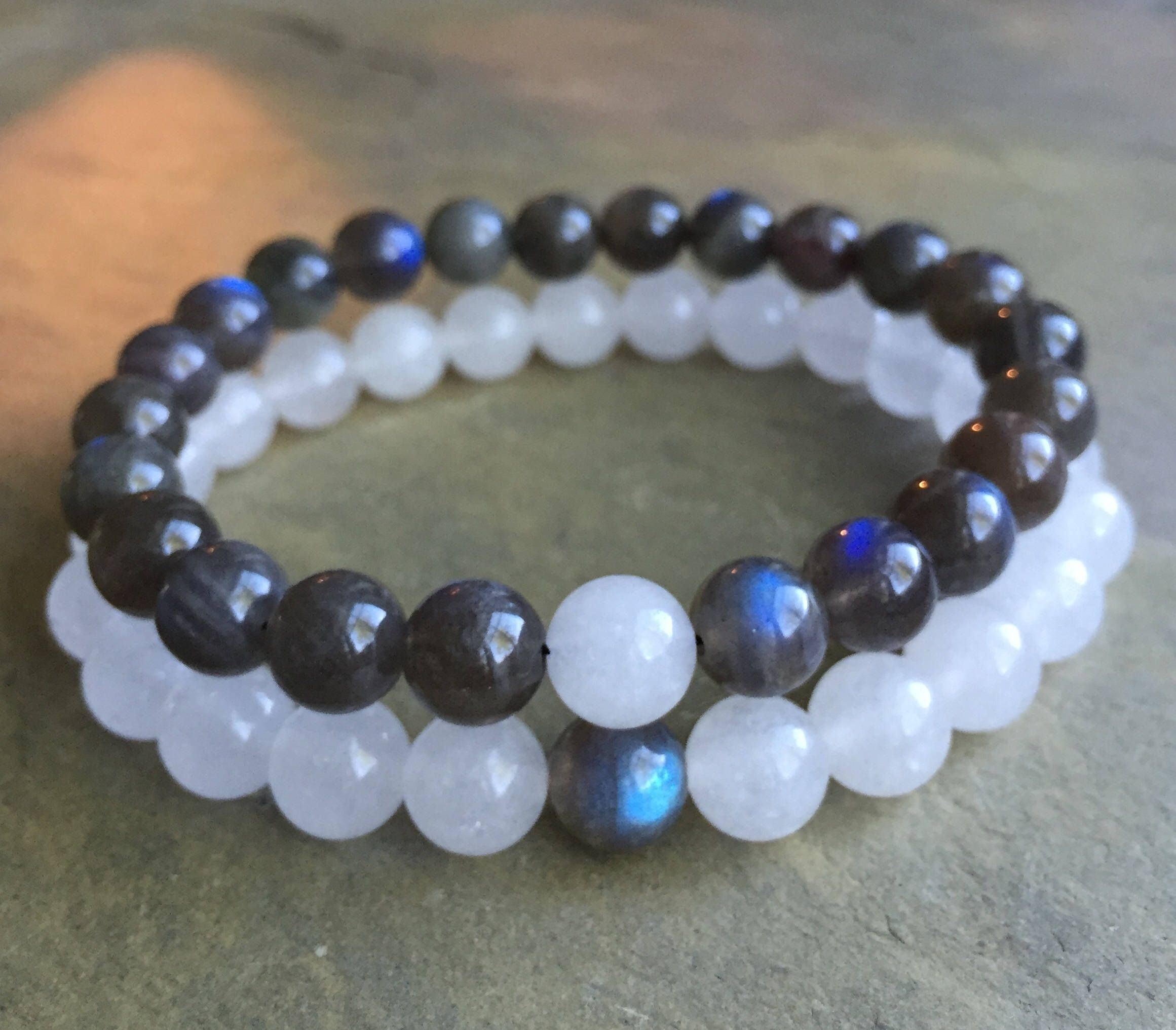 Beaded Labradorite Bracelet #0033 Highest quality Labradorite jewelry AAAA Stunning Labradorite Bracelet 8mm Labradorite Bracelet