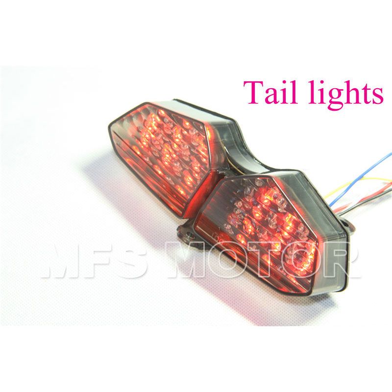 Areyourshop Integrated LED TailLight Turn Signals For Yamaha YZF R6 2003-2005 YZF R6S 2006-2008 Smoke