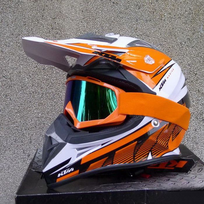 orange helmet for ktm