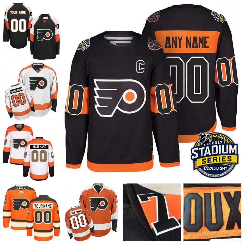 customized nhl jerseys philadelphia flyers third black jerseys custom flyers jerseys