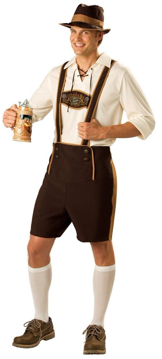 Adult BAVARIAN BEER GUY German Beer Festival Fancy Dress Costume HAT Mens 