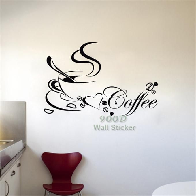 Coffee Cup Wall Sticker Diy Home Decoration Vinyl Removable Wall Decal Diy Home Decor Wall Art Girl Wall Stickers Girls Bedroom Wall Stickers From Home1688 10 52 Dhgate Com