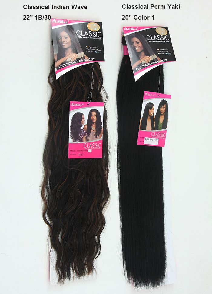 Noble Classic Perm Yaki Wave Synthetic Hair Extension 1 1b 2 4 1b