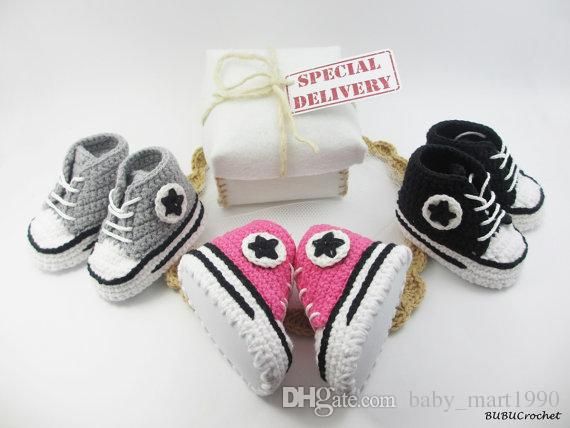 Compre Sapatinhos De Crochê De Malha Do Bebê, Recém Nascidos Crochet  Calçados Esportivos, Sapatos De Criança Macia Sapatinhos, Estrela Unisex  Andando Sapatos Handmade Infan 0 12 M Personalizado Barato | Entrega Rápida