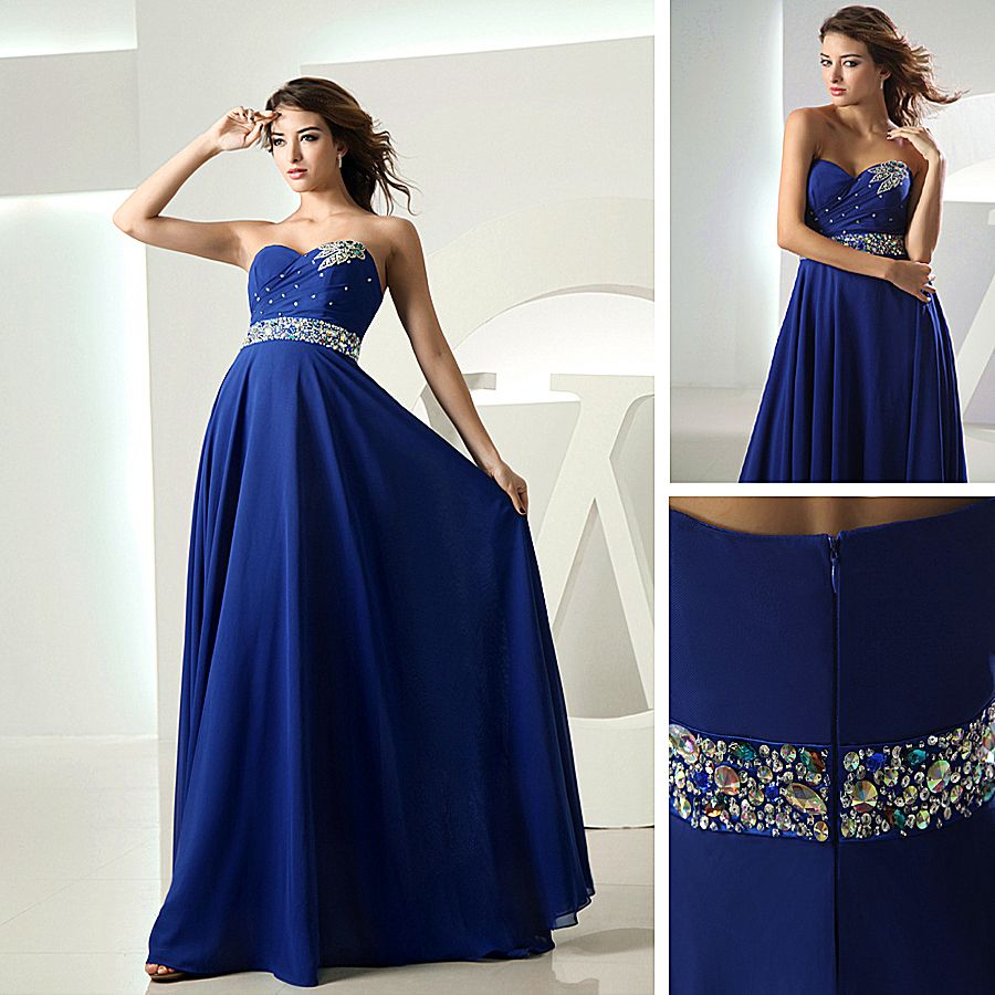 dark blue elegant dress