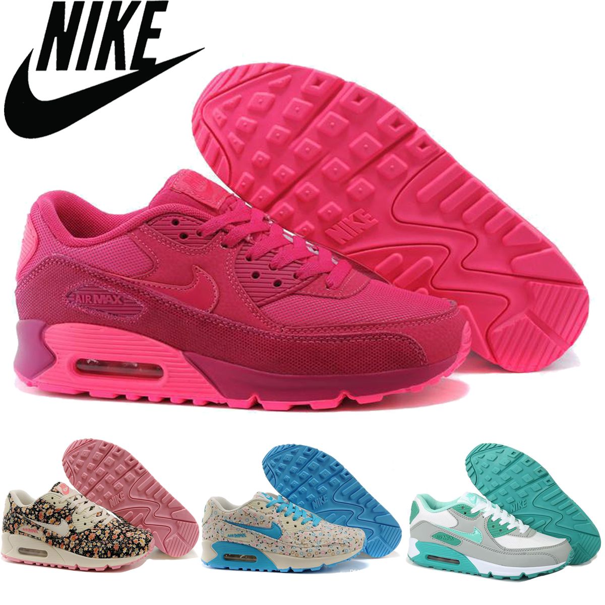 Nike Air Max 90 Running Shoes Women Hot Cheap MAX Athletic Shops Descuento