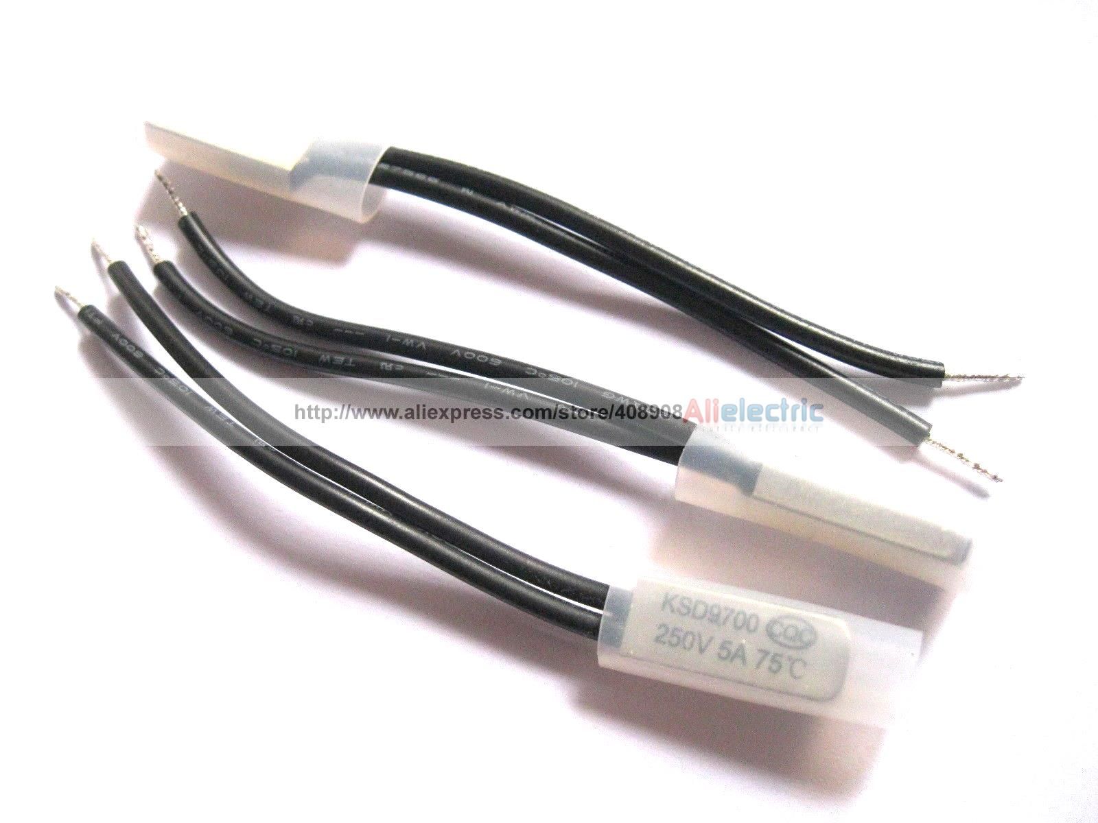 2020 X KSD9700 Bimetal Temperature Switch Thermostat 75 Degree N/C