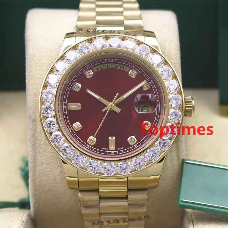 mens gold iced out watches