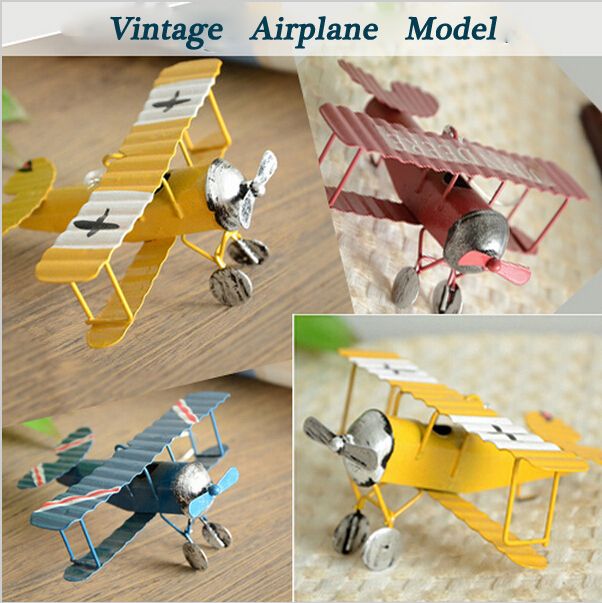 vintage metal toy airplanes