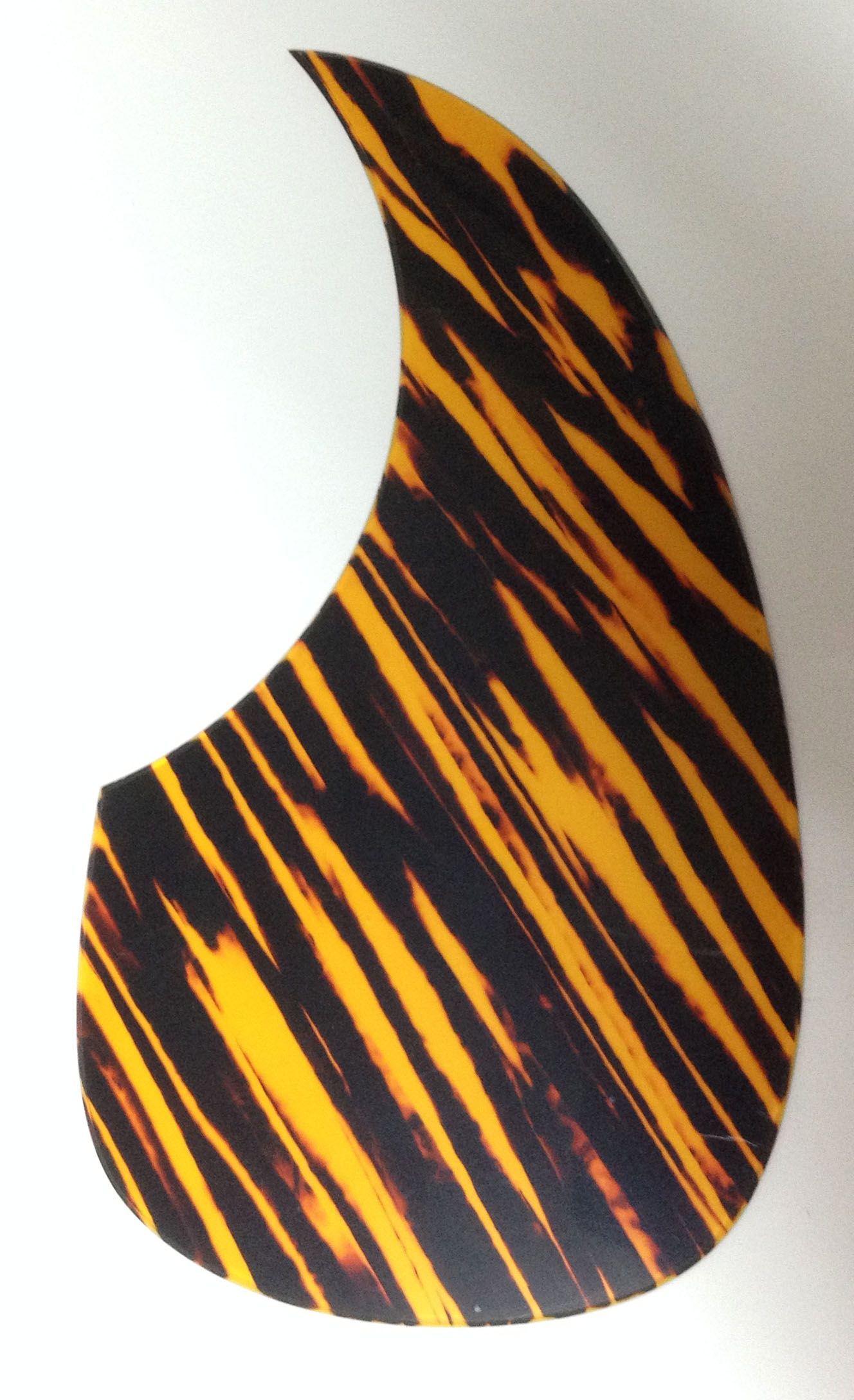 2021 Custom Acoustic Guitar Pickguard Teardrop Shape , Yellow Stripe